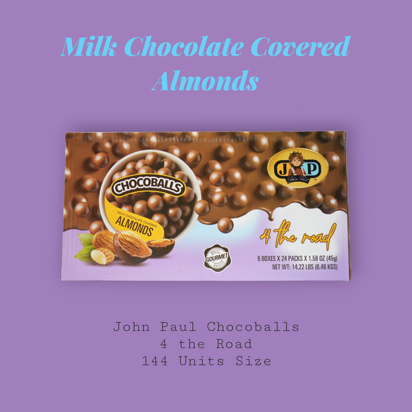 Wholesale - JP ChocoBalls  Almond - Milk Chocolate - 4 the Road